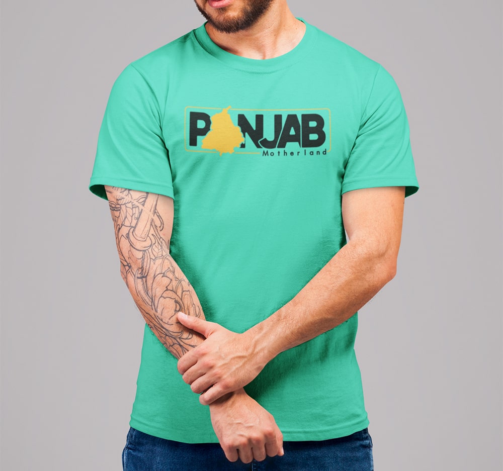Buy Punjab Motherland Custom Punjabi Printed Tshirt Online for Men ...
