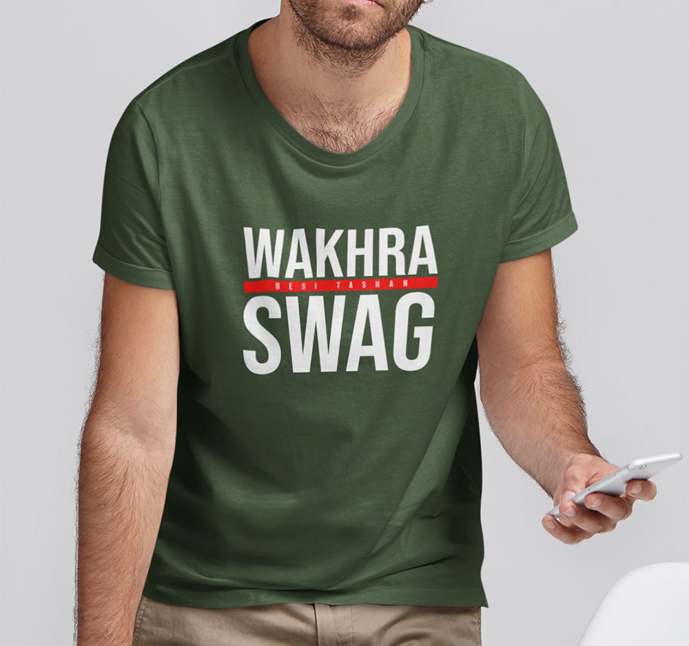 Wakhra Swag Men Punjabi T Shirts