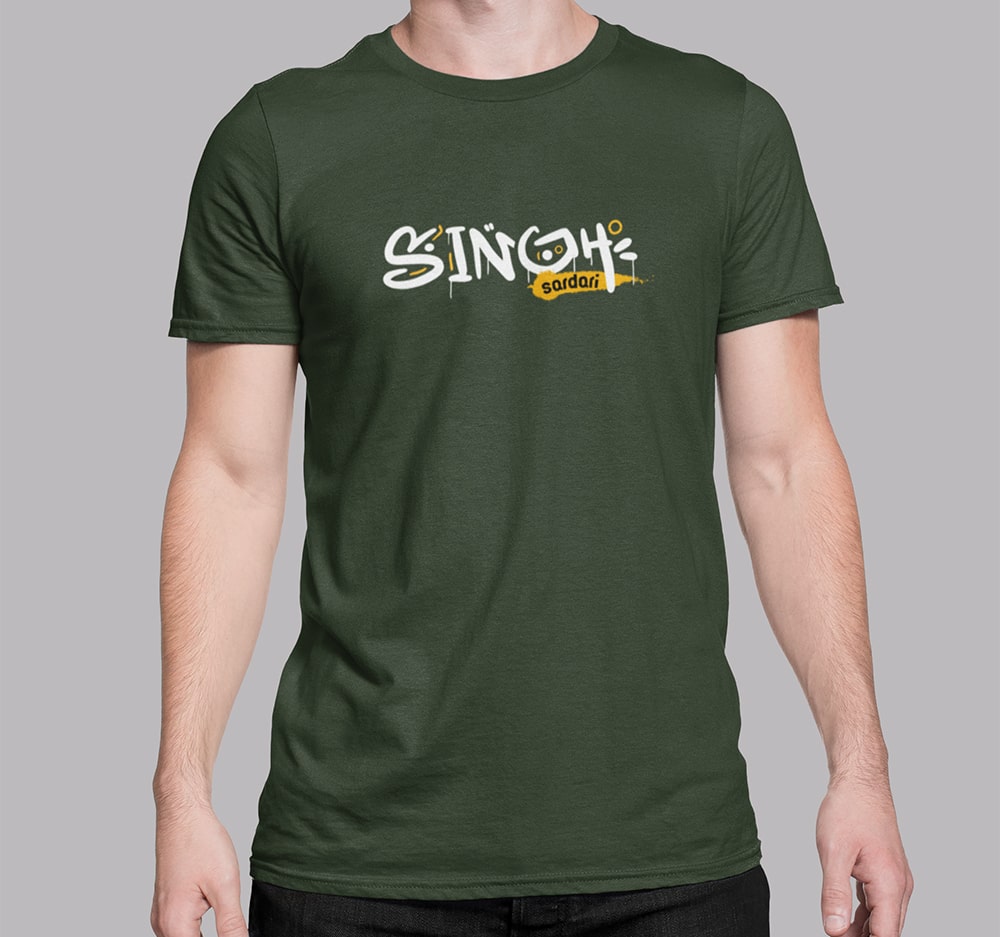 Singh Sardari - Men Punjabi T Shirts