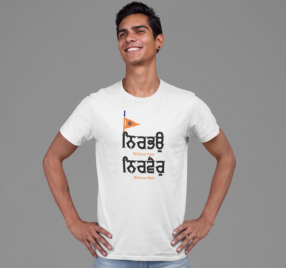 Buy Nirbhau Nirvair T Shirt Best Punjabi Printed Tshirts Online For