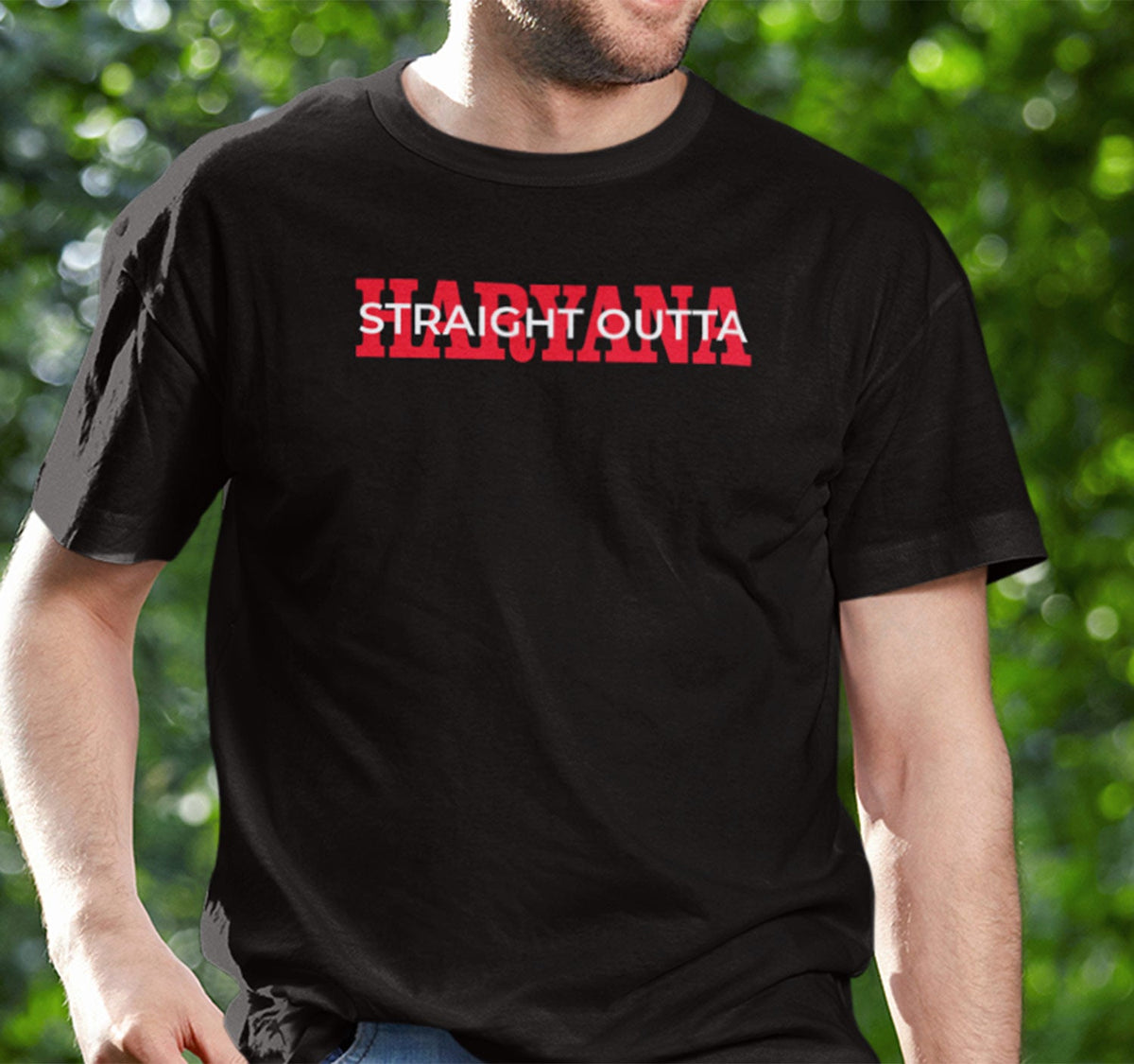 Haryana Straight Outta Men T Shirt