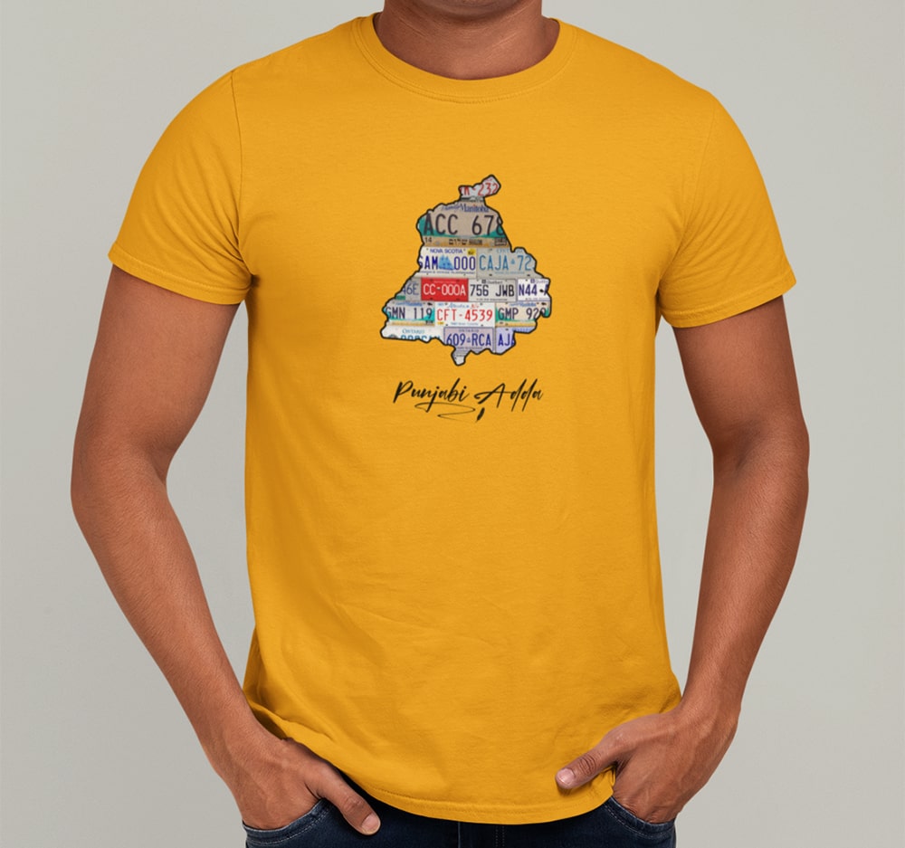 Punjab Map T-shirt - Buy Punjabi Men T shirts online India – Punjabi Adda