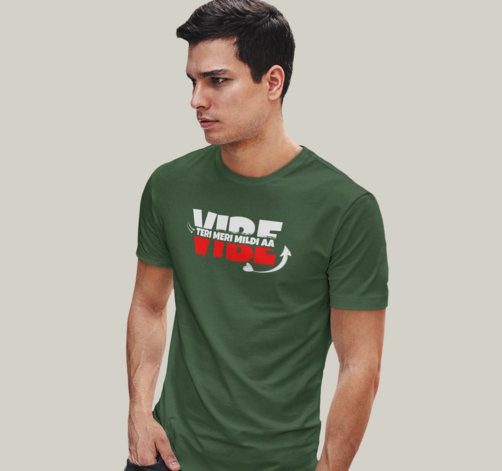 Vibe Teri Meri Mildi Aa - Men Punjabi T Shirts