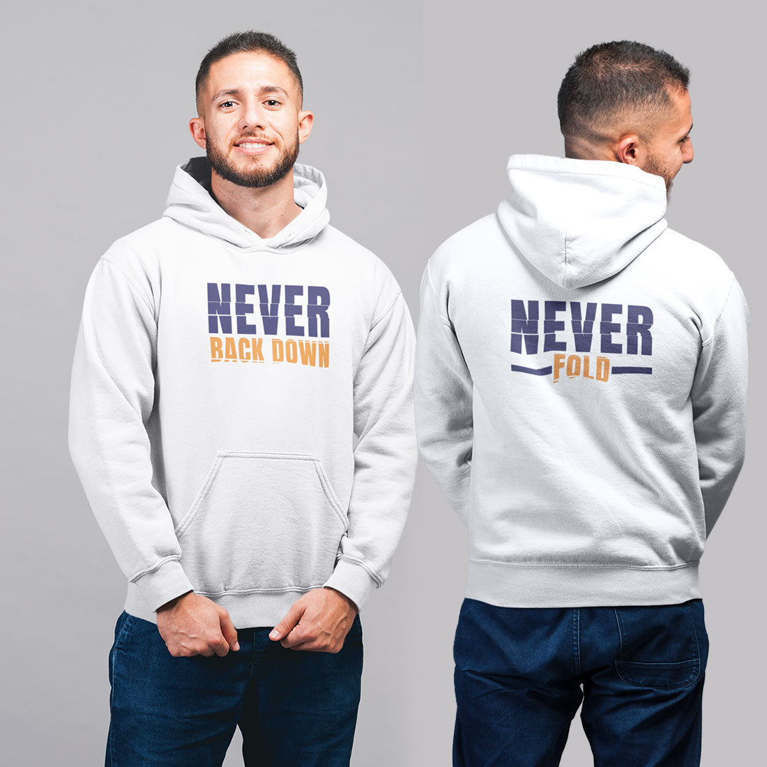 Never Fold Never Back Down Hoodie