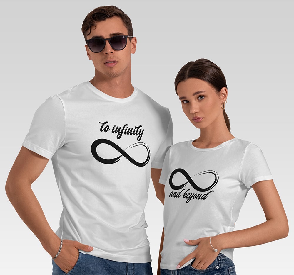 To Infinity and Beyound Couple T Shirts