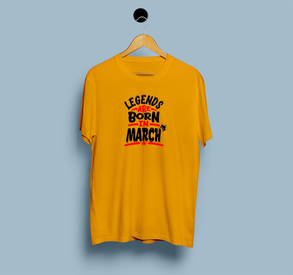 Legends Are Born In March - Men T Shirt
